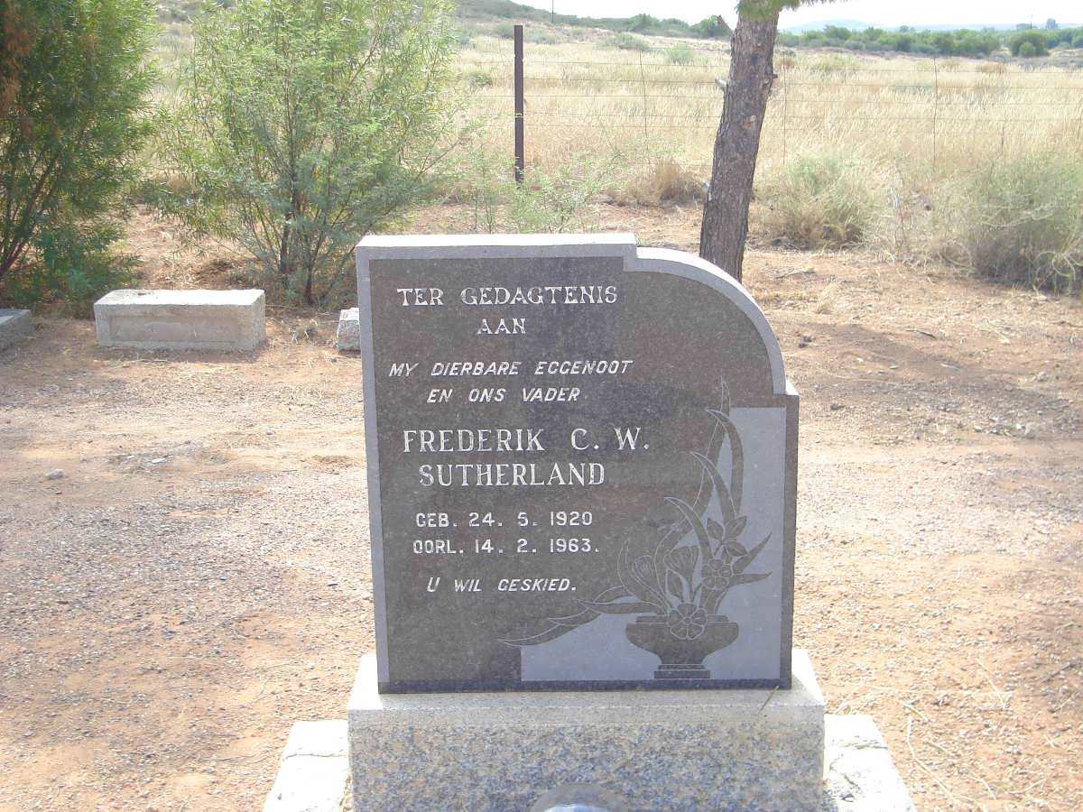 SUTHERLAND Frederik C.W. 1920-1963