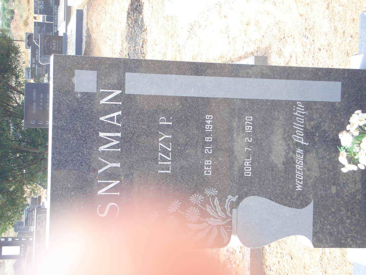 SNYMAN Lizzy P. 1949-1970