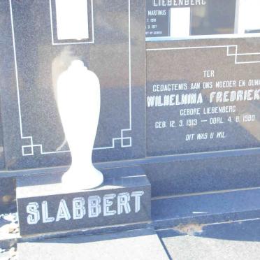SLABBERT  Wilhelmina Fredrieka nee  LIEBENBERG 1913-1980