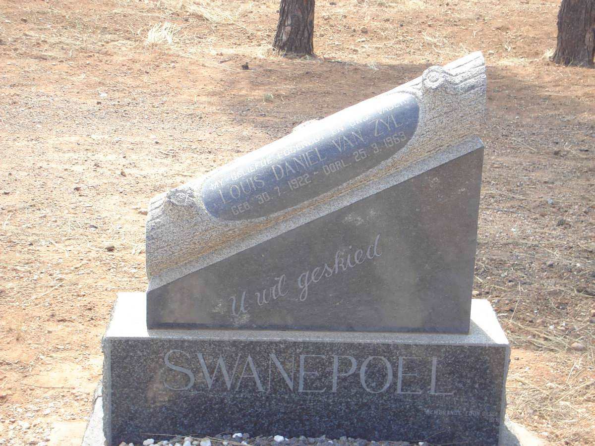 SWANEPOEL Louis Daniel Van Zyl 1922-1963