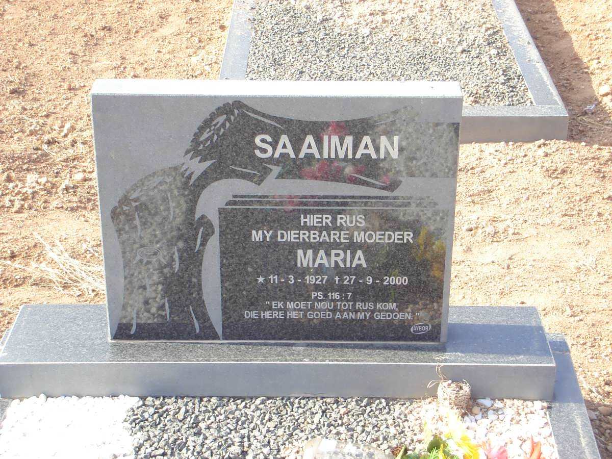 SAAIMAN Maria 1927-2000