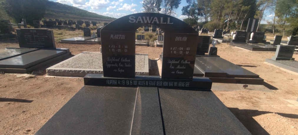 SAWALL Martin 1934-2001 & Dinah 1940-2012