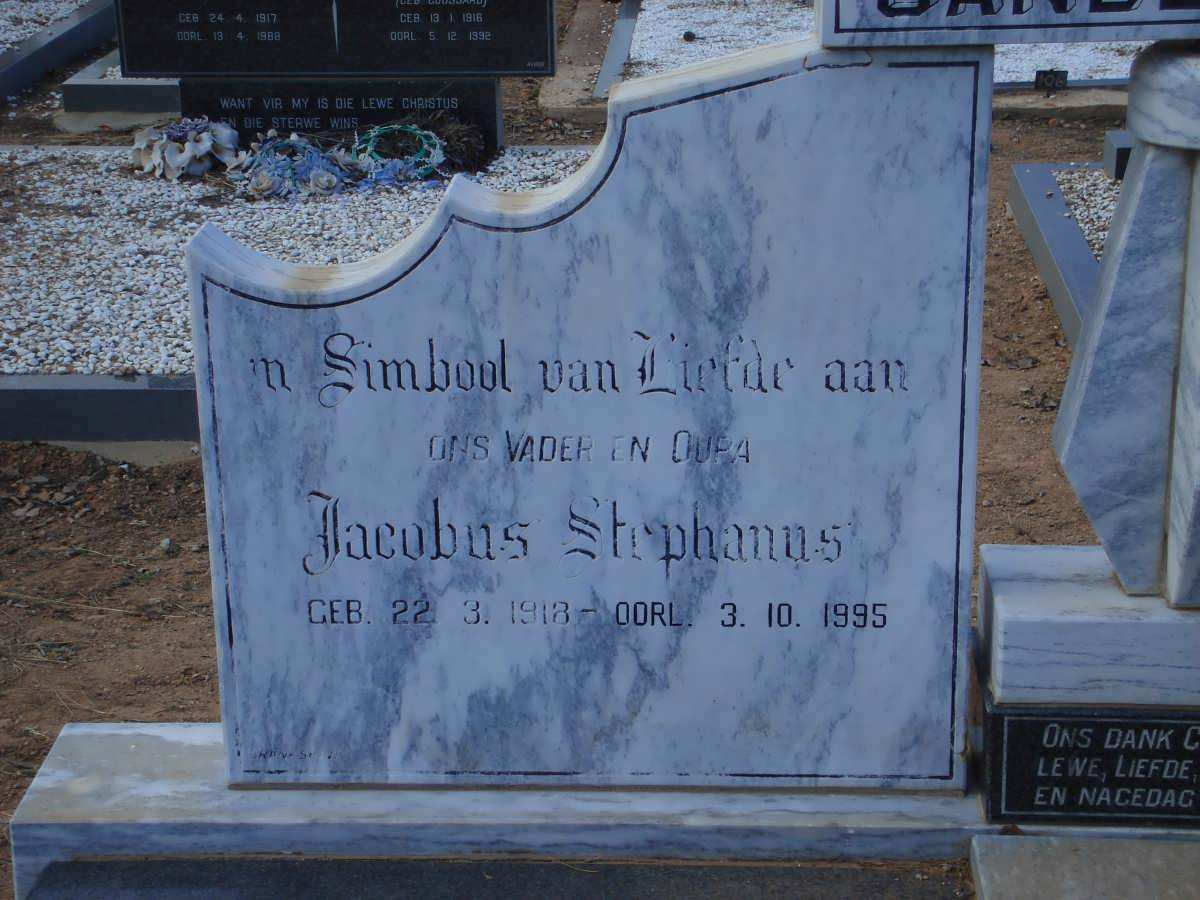SANDENBERGH Jacobus Stephanus 1918-1995
