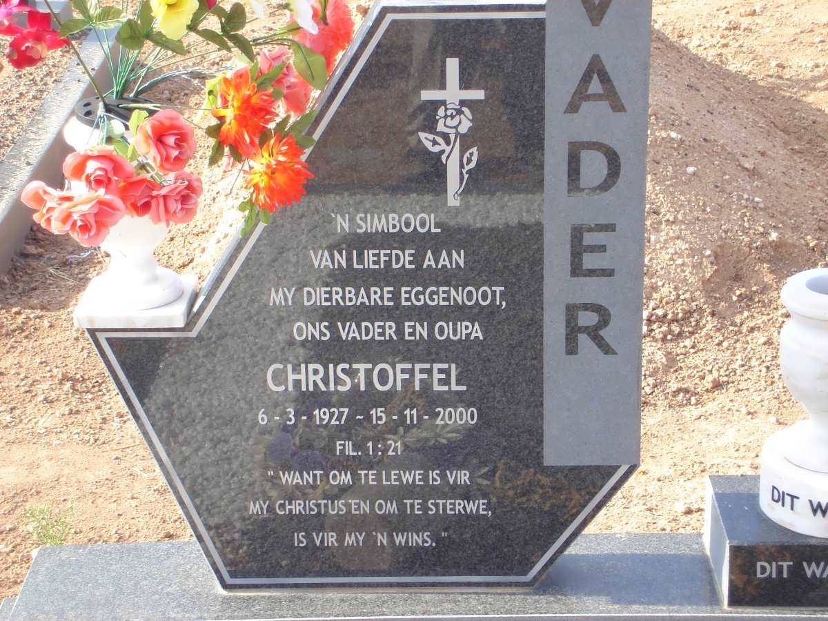 SAAIMAN Christoffel 1927-2000