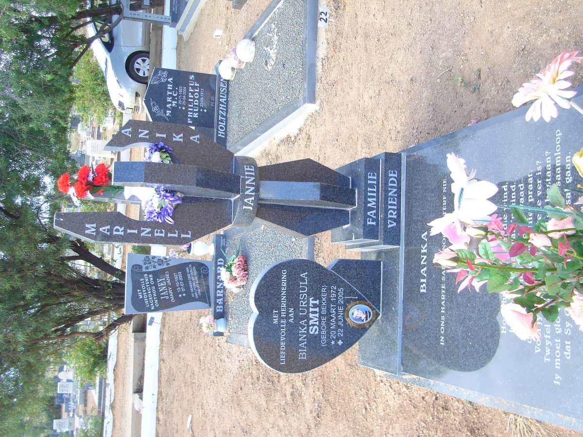 SMIT Bianka Ursula nee BEKKER 1972-2007