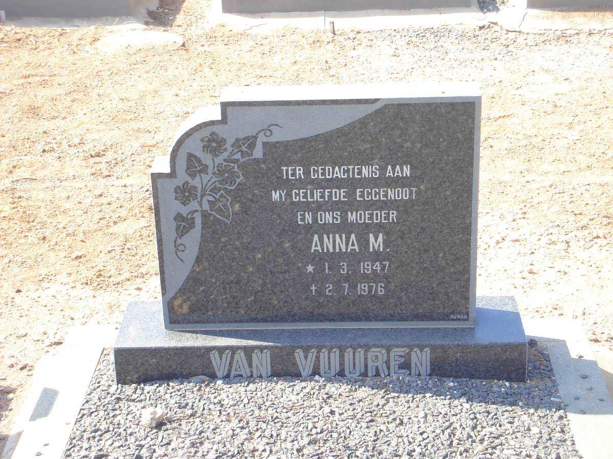 VUUREN Anna M., van 1947-1976