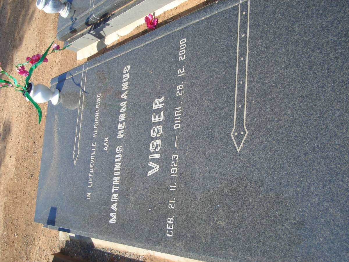 VISSER Marthinus Hermanus 1923-2000