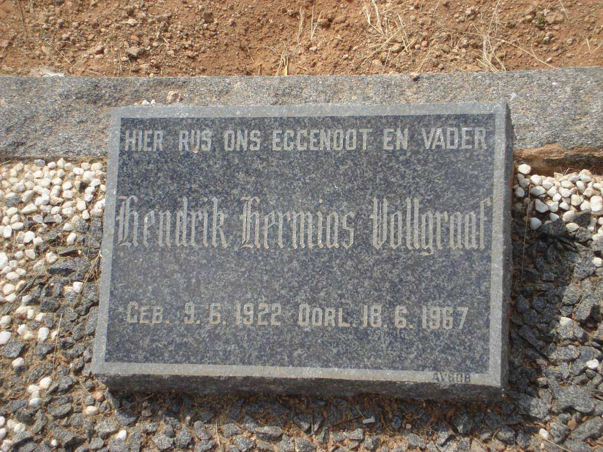 VOLLGRAAF Hendrik Hermias 1922-1967