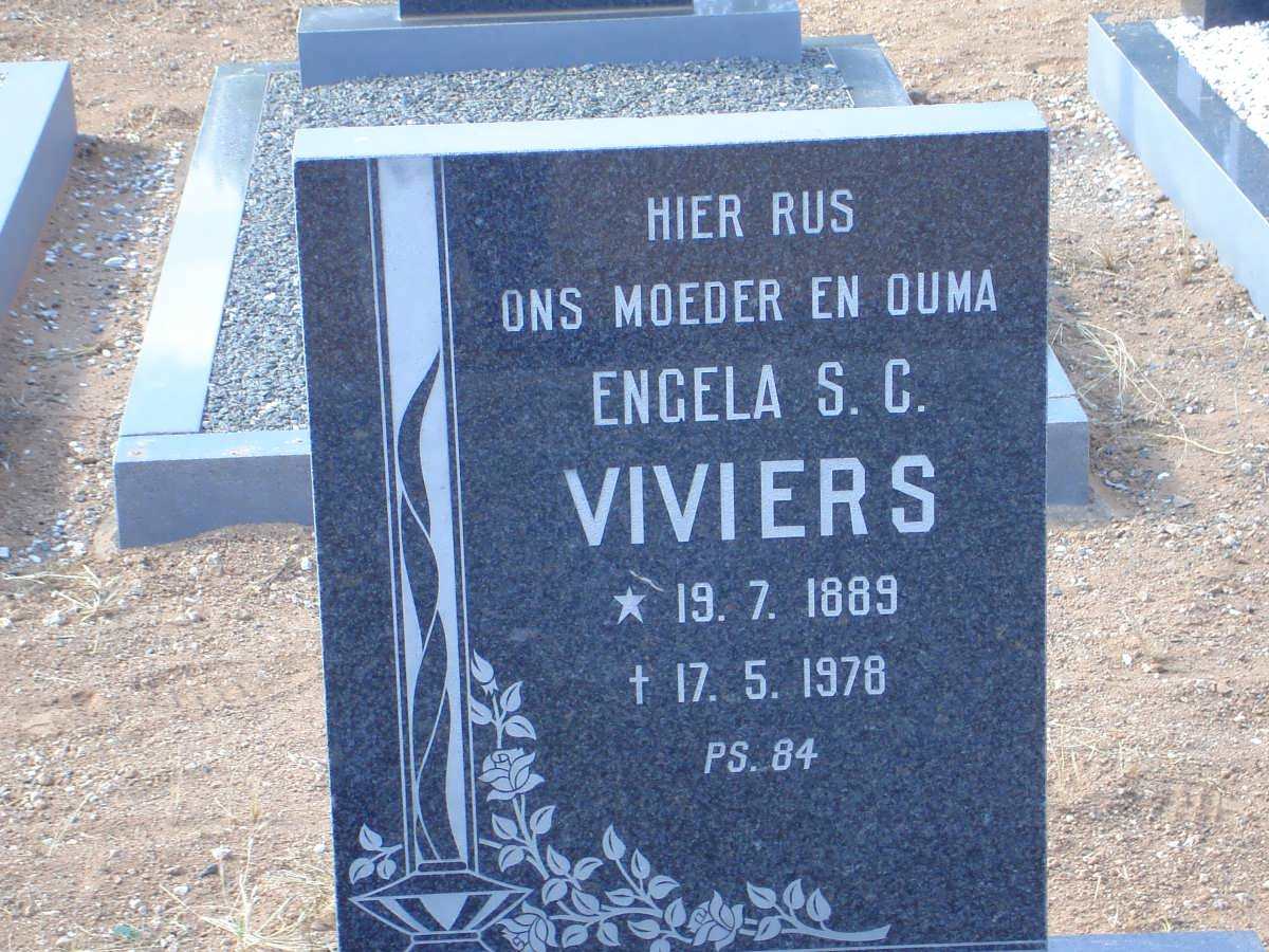 VIVIERS Engela S.C. 1889-1978