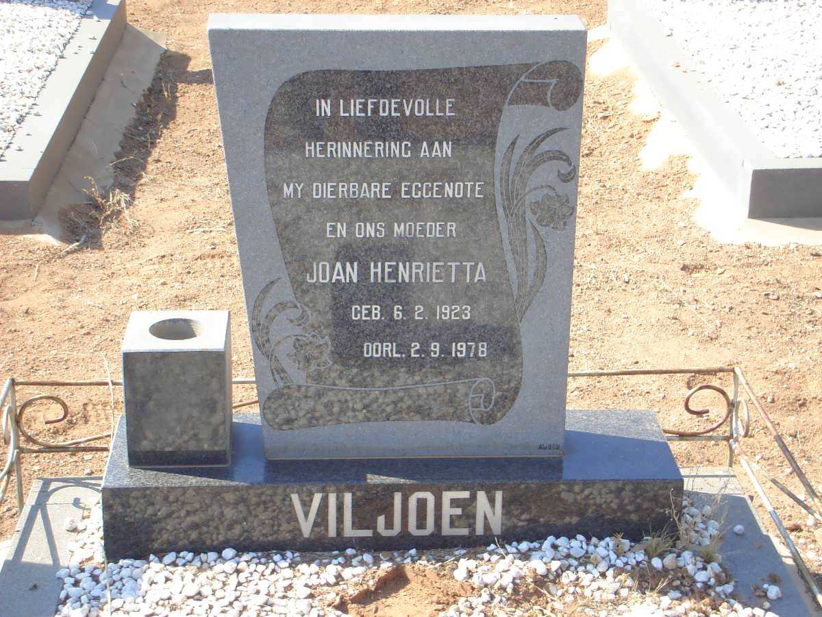 VILJOEN Joan Henrietta 1923-1978