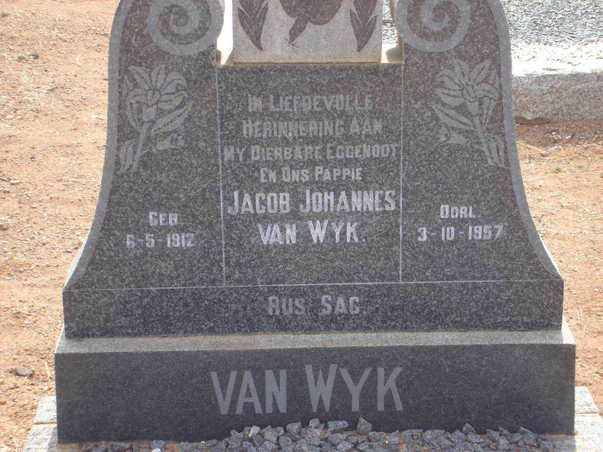 WYK Jacob Johannes, van 1912-1957