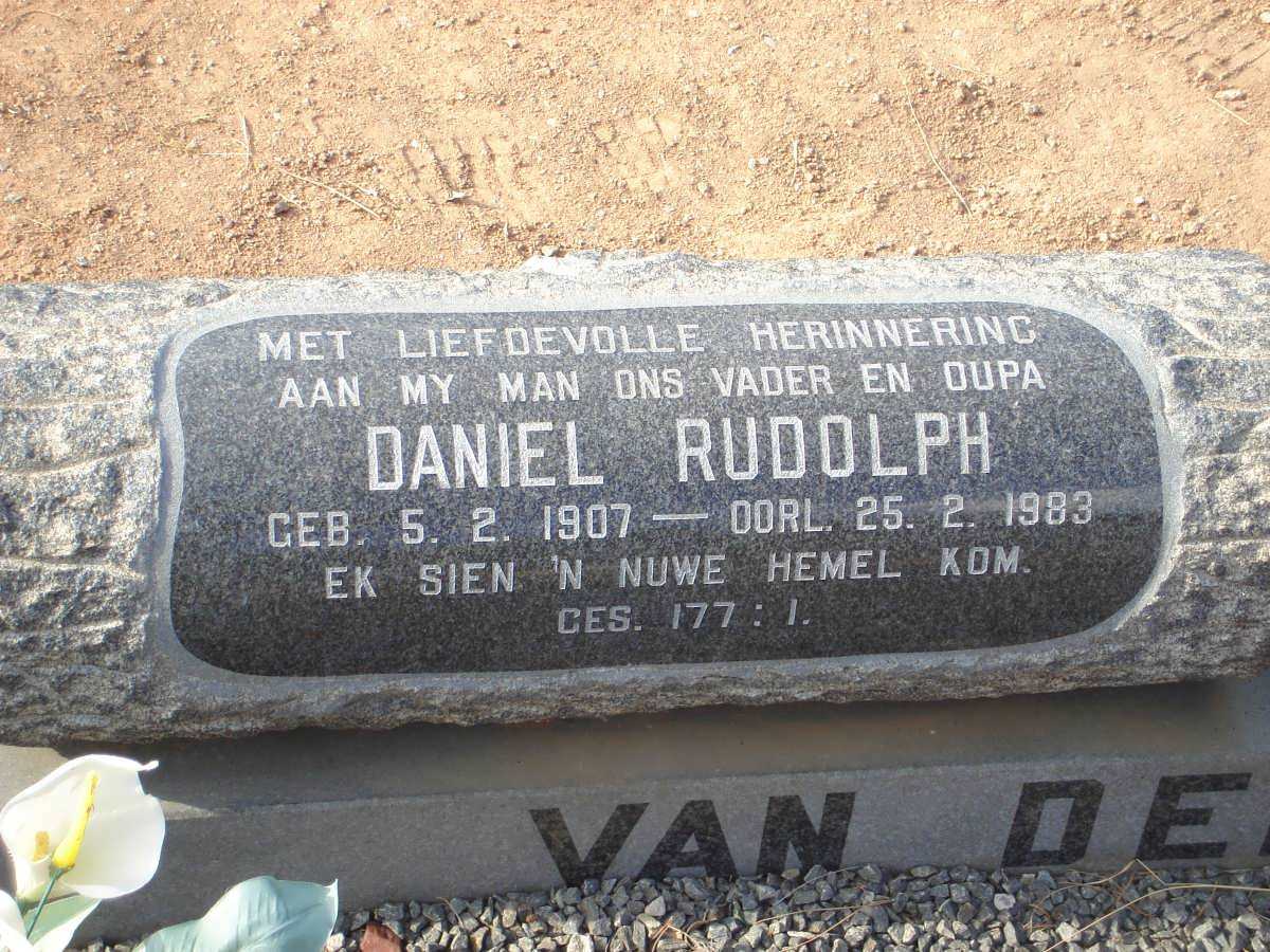 WESTHUIZEN Daniel Rudolph, van der 1907-1983