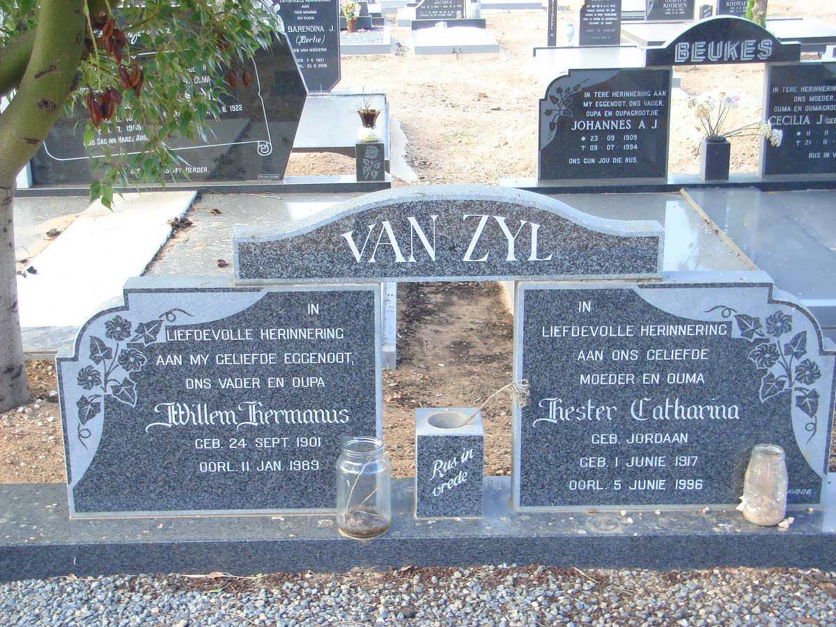 ZYL Willem Hermanus, van 1901-1989 &amp; Hester Catharina JORDAAN 1917-1996