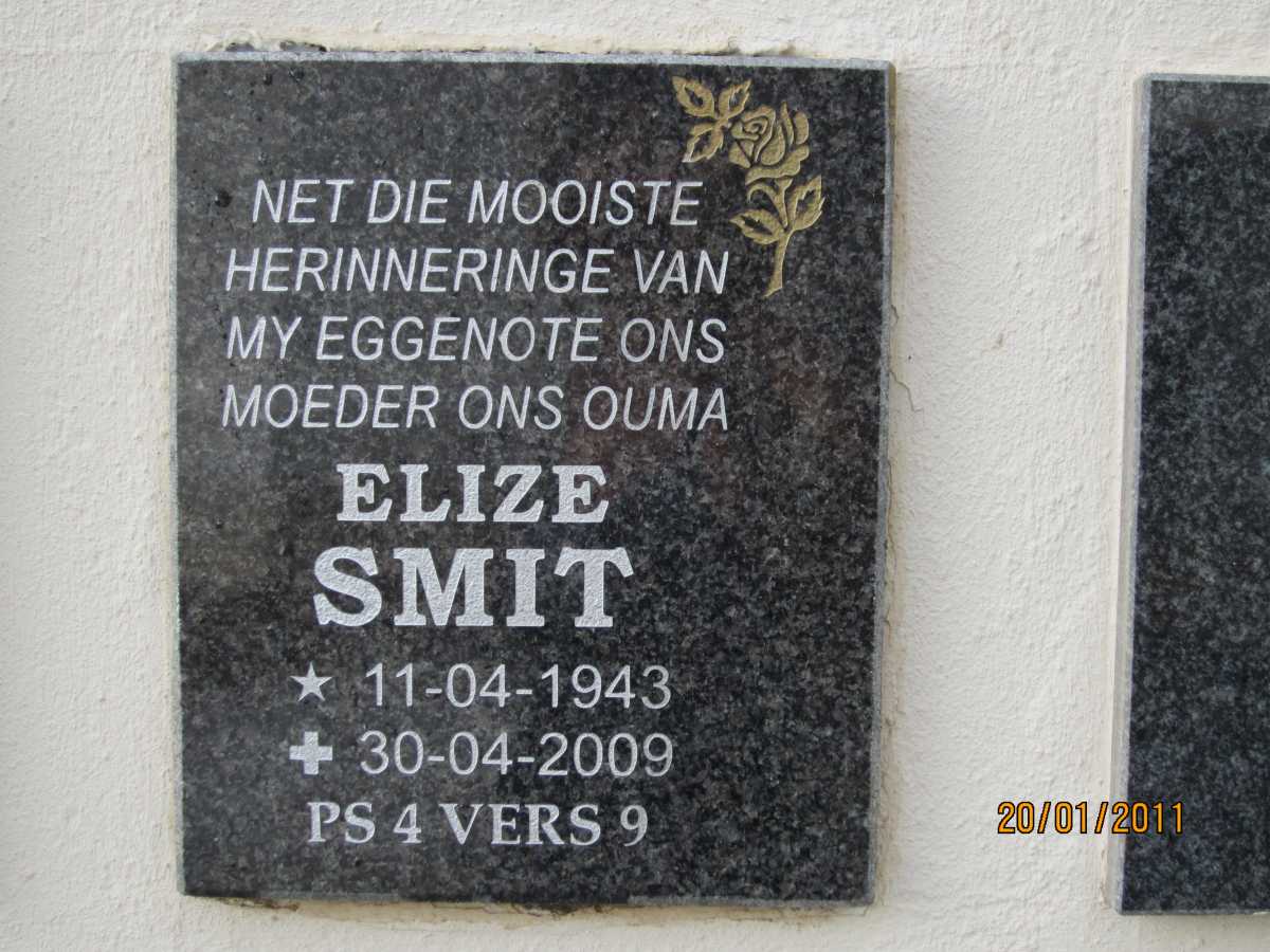 SMIT Elize 1943-2009