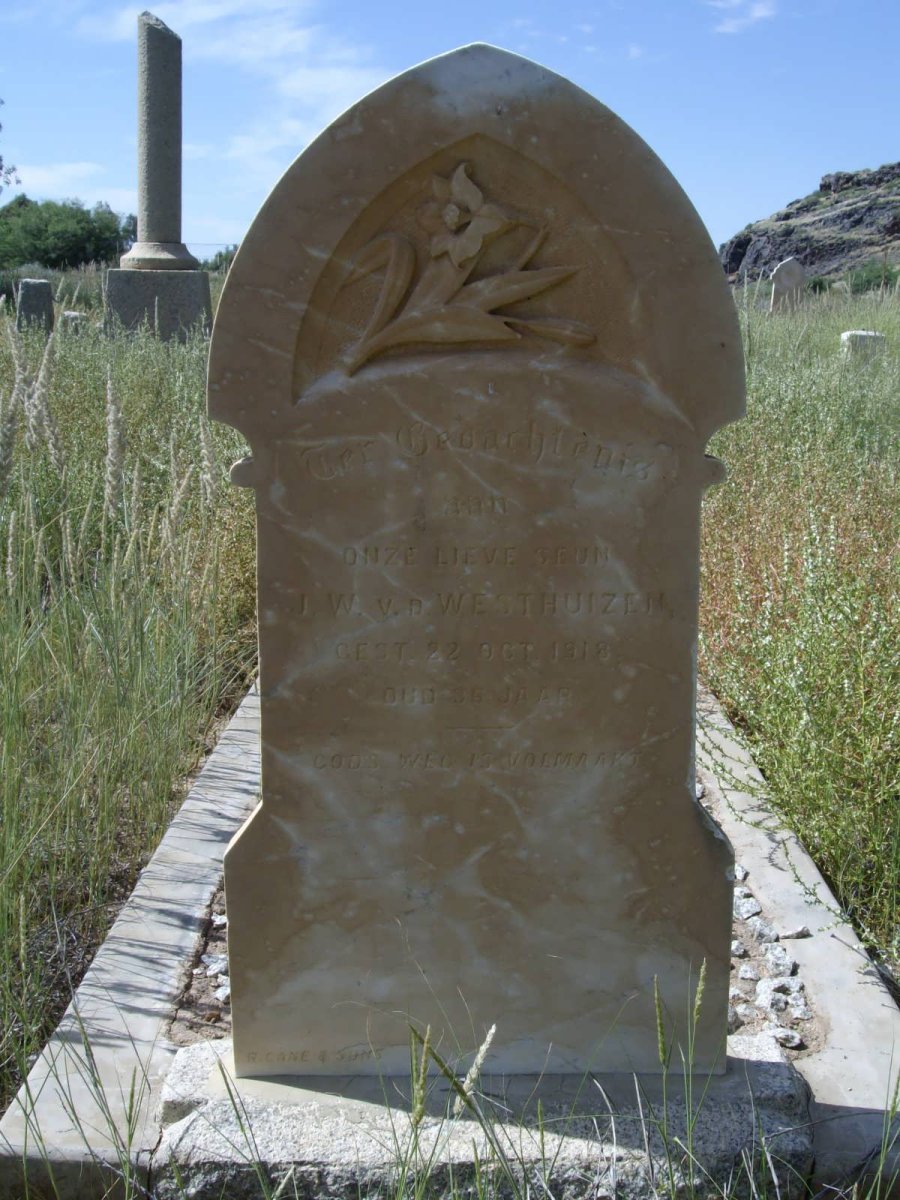 WESTHUIZEN J.W., v.d. 1882-1918