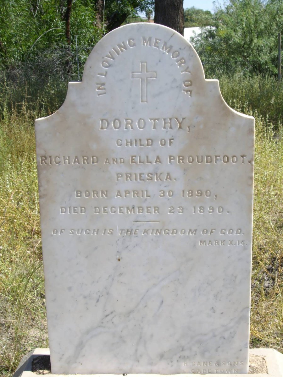 PROUDFOOT  Dorothy 1890-1890