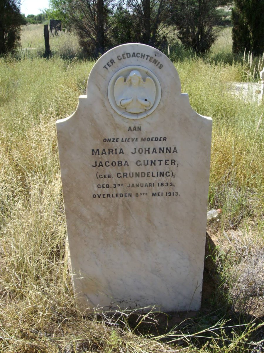 GUNTER Maria Johanna Jacoba nee GRUNDELING 1833-1913