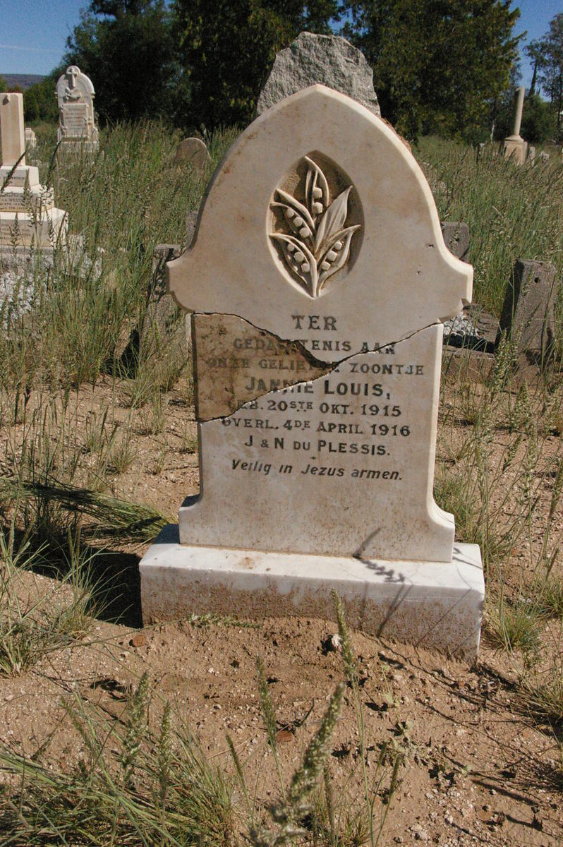 PLESSIS Jannie Louis, du 1915-1916