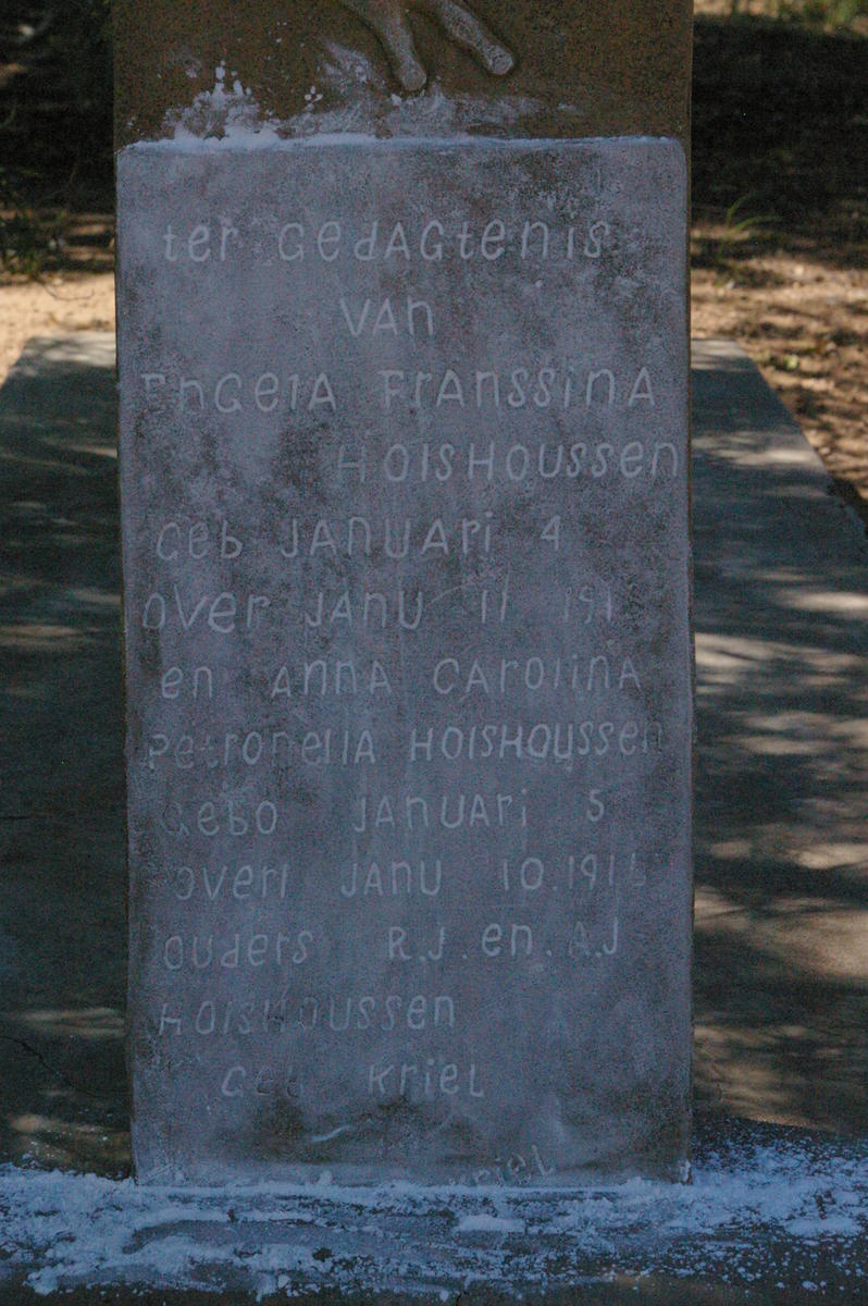 HOLSHOUSSEN Engela Franssina 1915-1915 :: HOLSHOUSSEN Anna Carolina Petronella 1916-1916