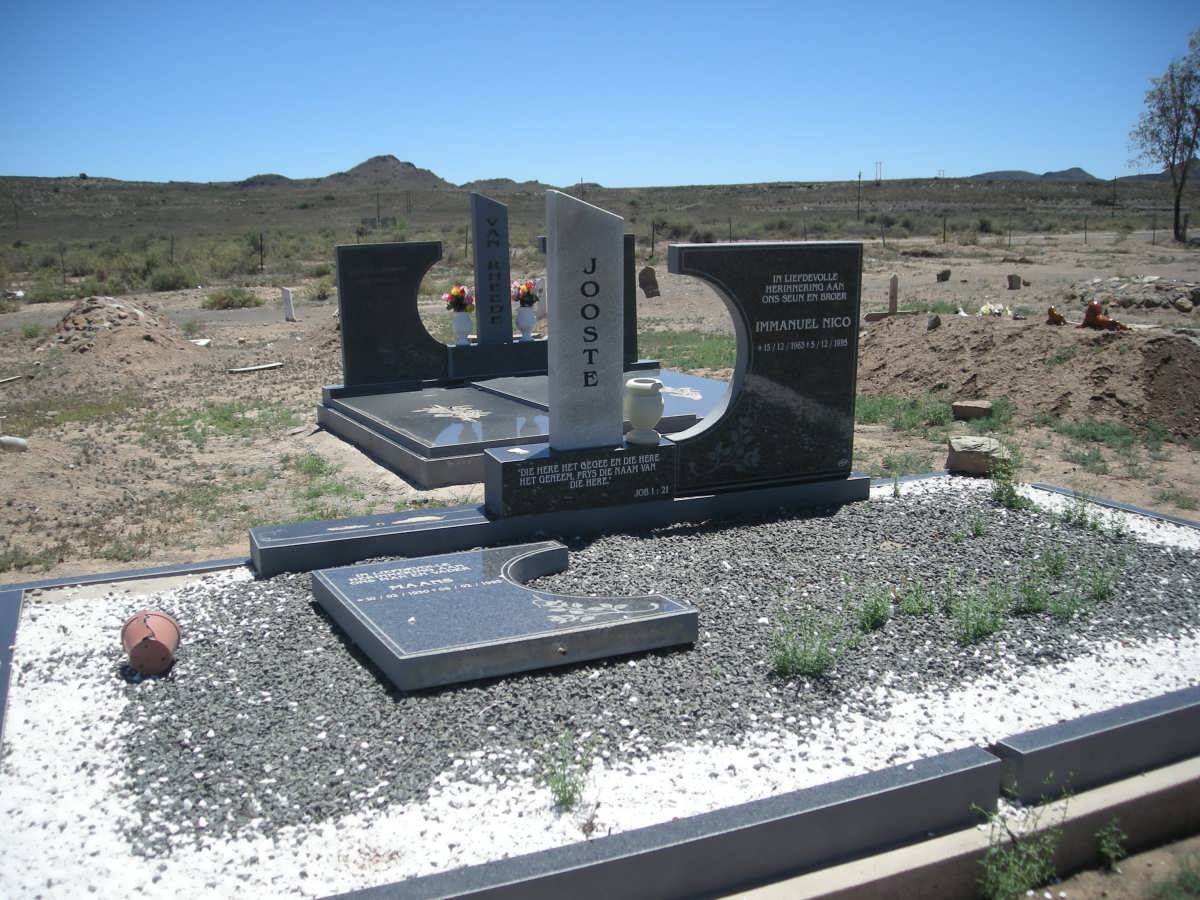 JOOSTE Maans 1930-1993 :: JOOSTE Immanuel Nico 1963-1995