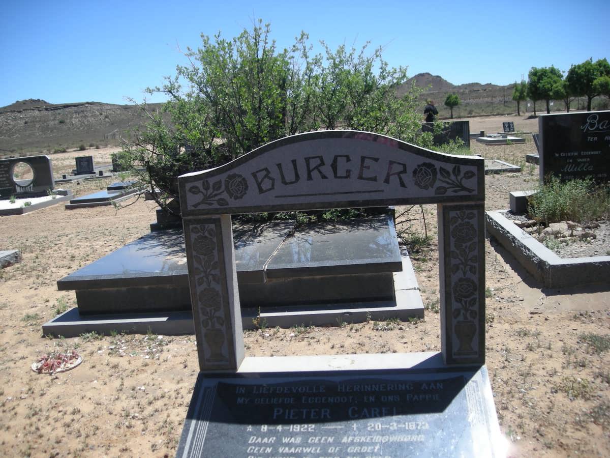 BURGER Pieter Carel 1922-1973