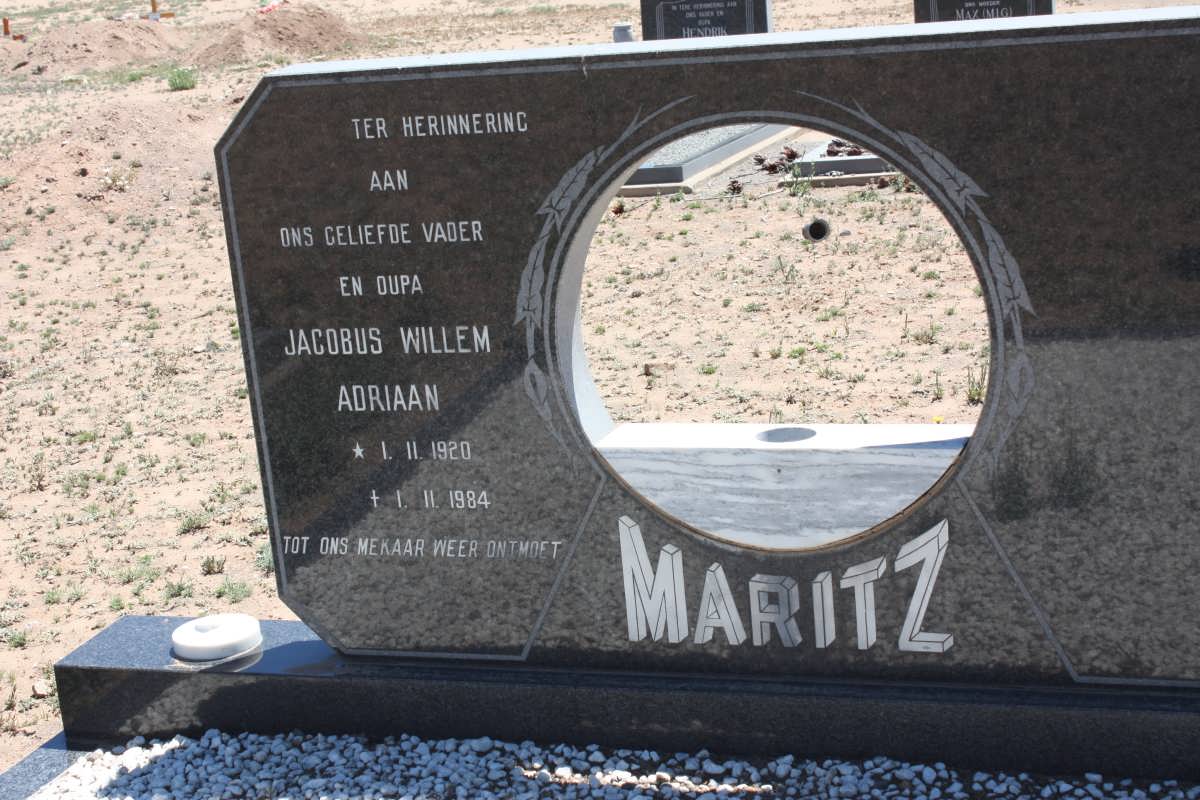 MARITZ Jacobus Willem Adriaan 1920-1984