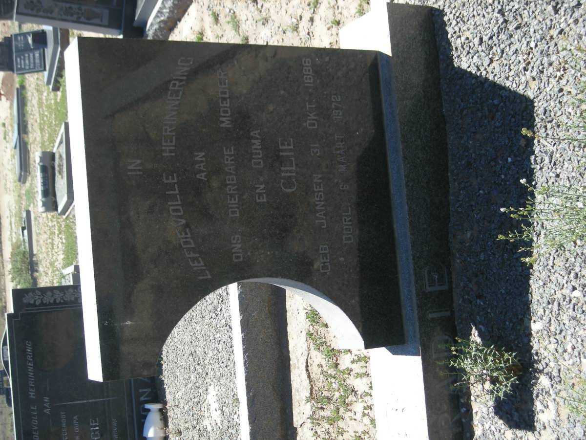 CONRADIE Pieter Jacobus 1888-1968 &amp; Cilie JANSEN 1886-1972 _2