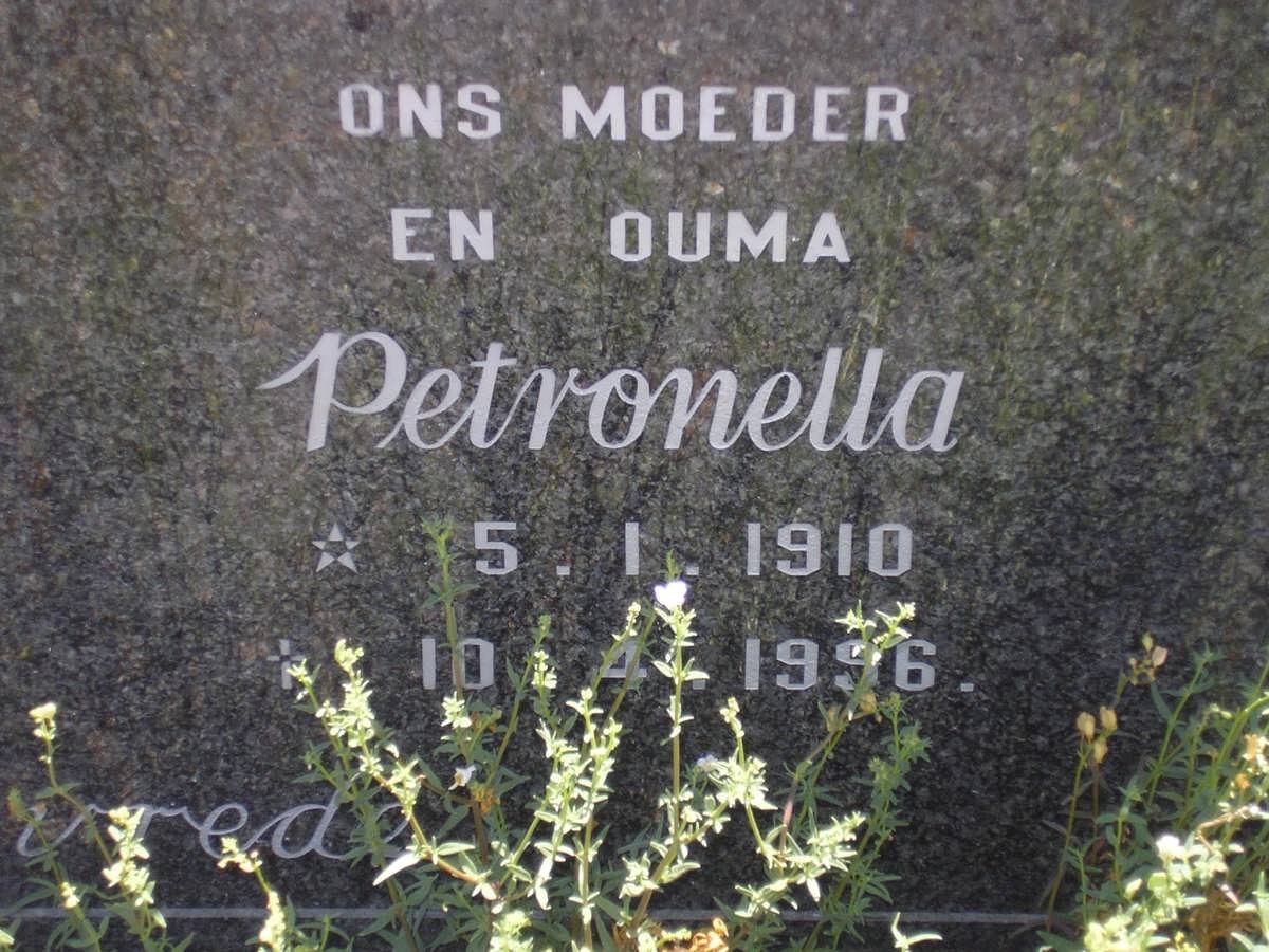 MERWE Piet, van der 1909-1978 &amp; Petronella 1910-1996
