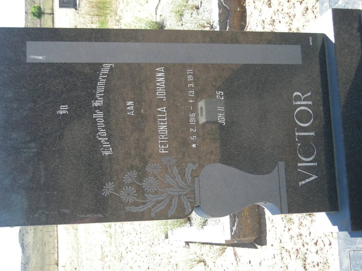 VICTOR Petronella Johanna 1916-1971