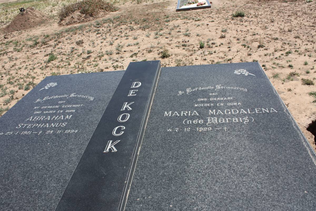 KOCK Abraham Stephanus, de 1921-1994 &amp; Maria Magdalena MARAIS 1929- _2