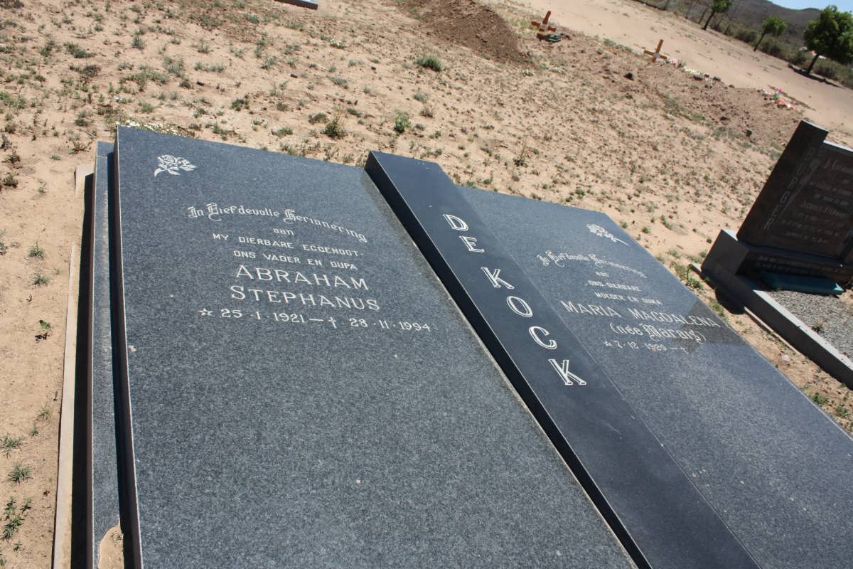 KOCK Abraham Stephanus, de 1921-1994 &amp; Maria Magdalena MARAIS 1929- _1