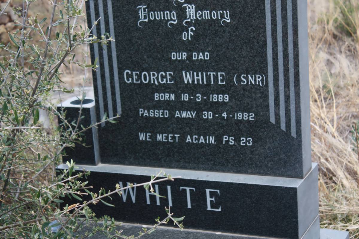 WHITE George 1889-1982