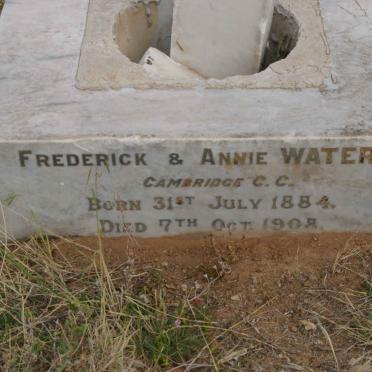 WATERS Herbert Arthur 1884-1908