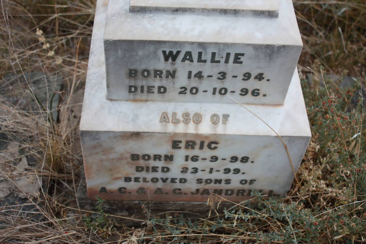 JANDRELL Wallie 1894-1896 :: JANDRELL Eric 1898-1899