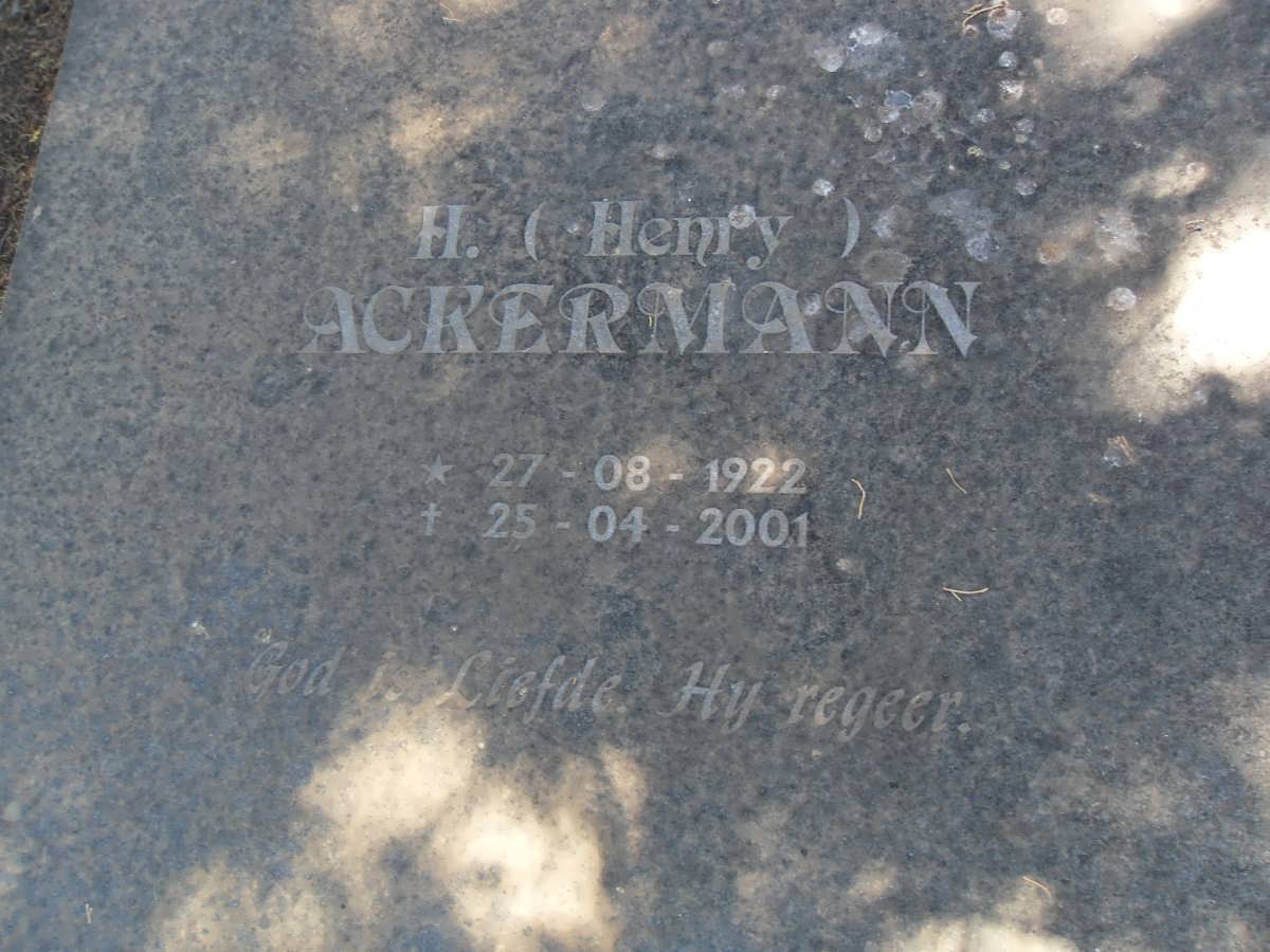 ACKERMANN H. 1922-2001