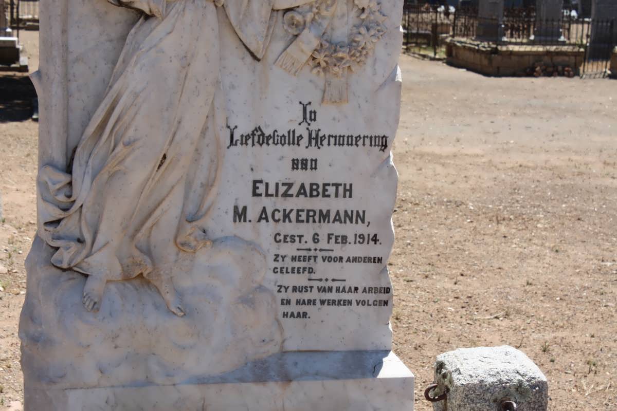 ACKERMANN Elizabeth M. -1914