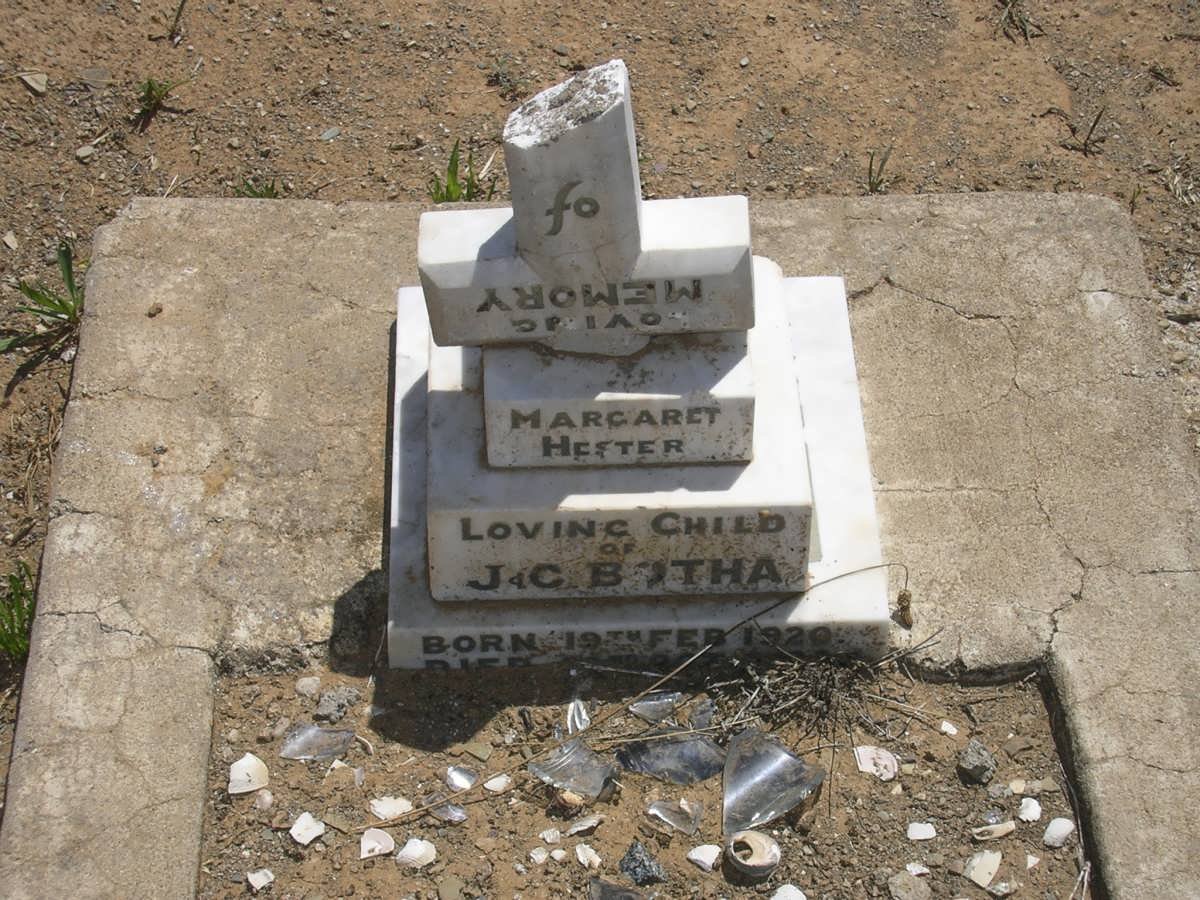 BOTHA Margaret Hester 1920-19??