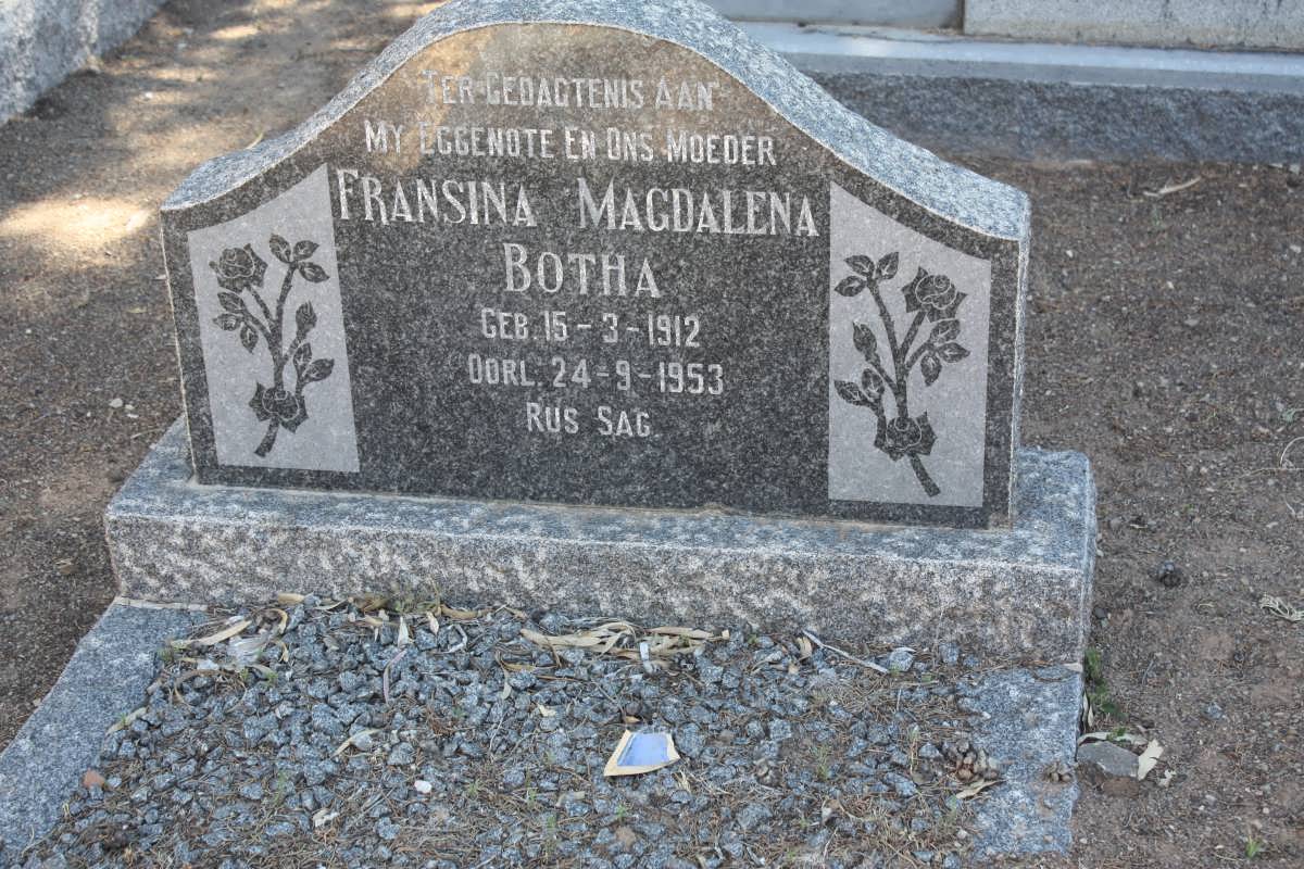 BOTHA Fransina Magdalena 1912-1953