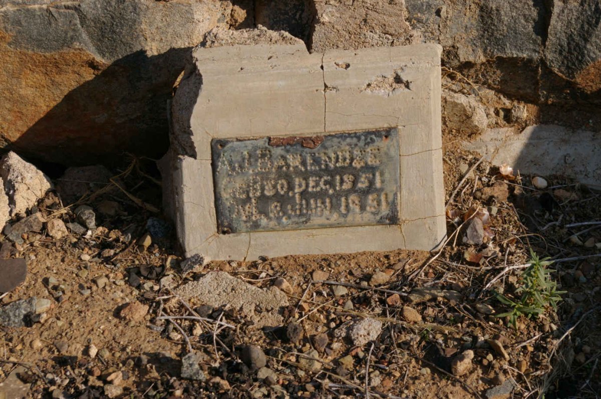 BARENDZE A.J. 1851-1951