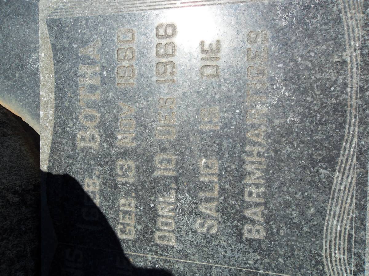 VORSTER Aletta Sophia nee BOTHA 1880-1966