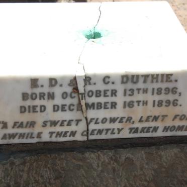 DUTHIE ?? 1896-1896