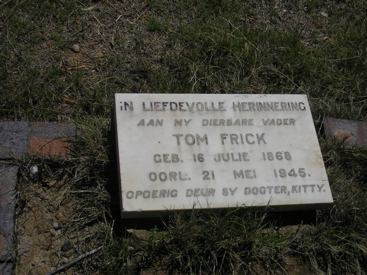 FRICK Tom 1868-1945