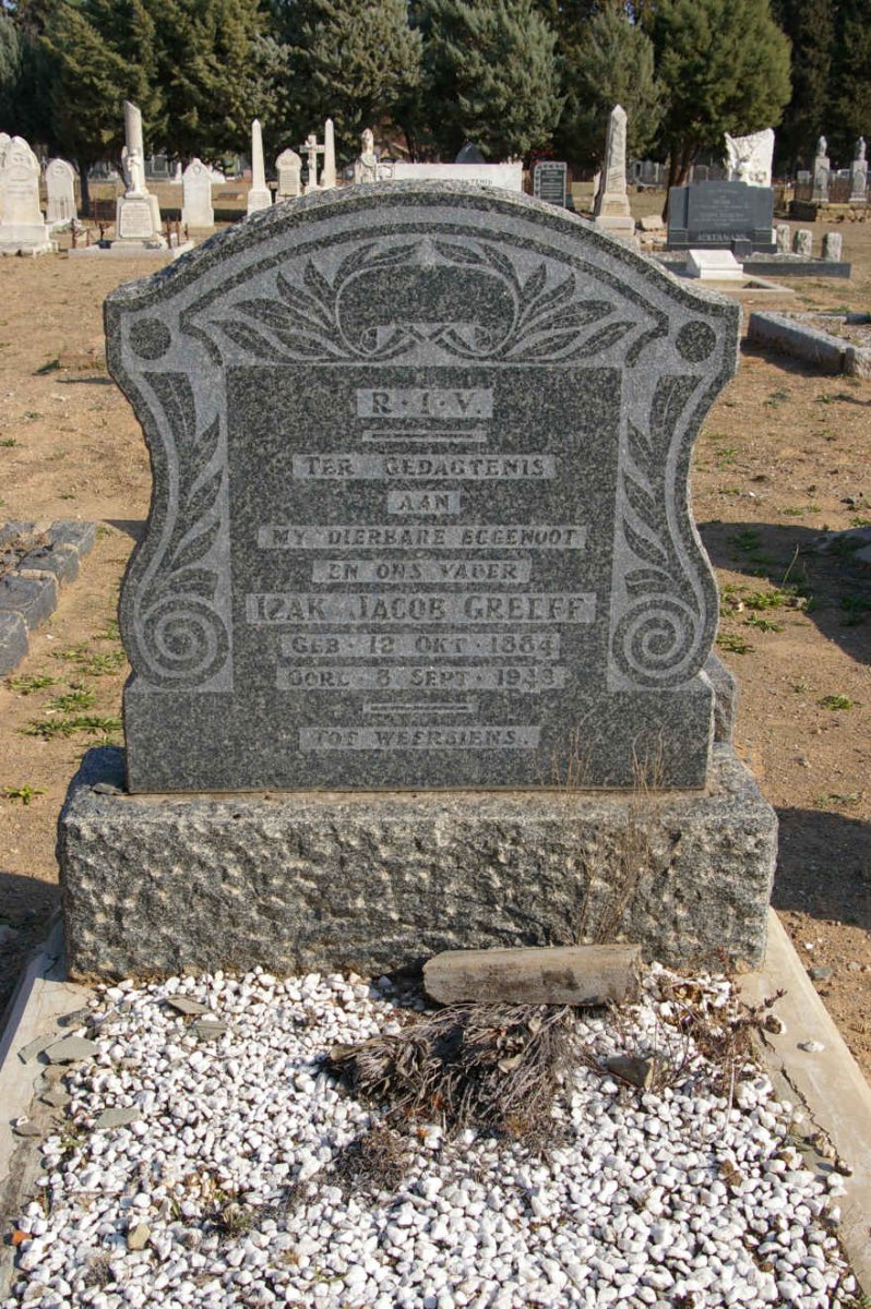 GREEFF Izak Jacob 1884-1943
