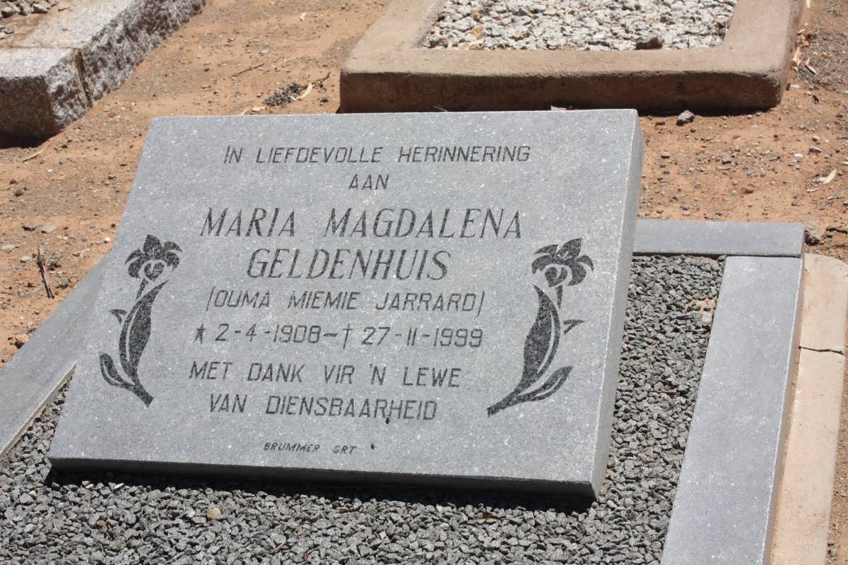 GELDENHUIS Maria Magdalena 1908-1999