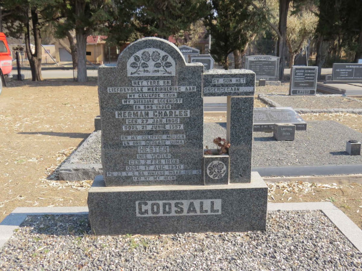 GODSALL Herman Charles 1905-1957 &amp; Hester VENTER 1908-1990