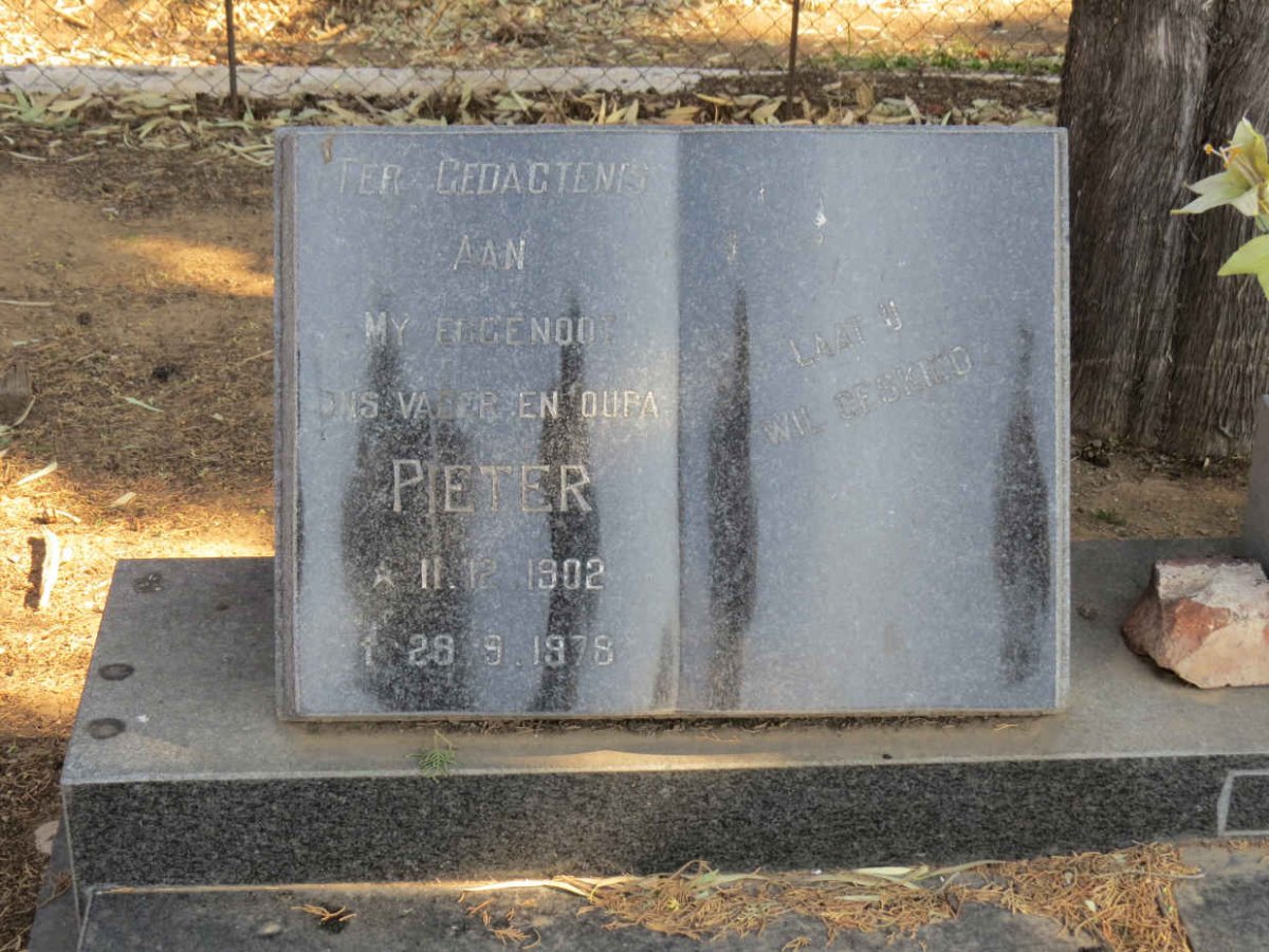 GOUWS Pieter 1902-1978 &amp; Hendrika 1905-1992
