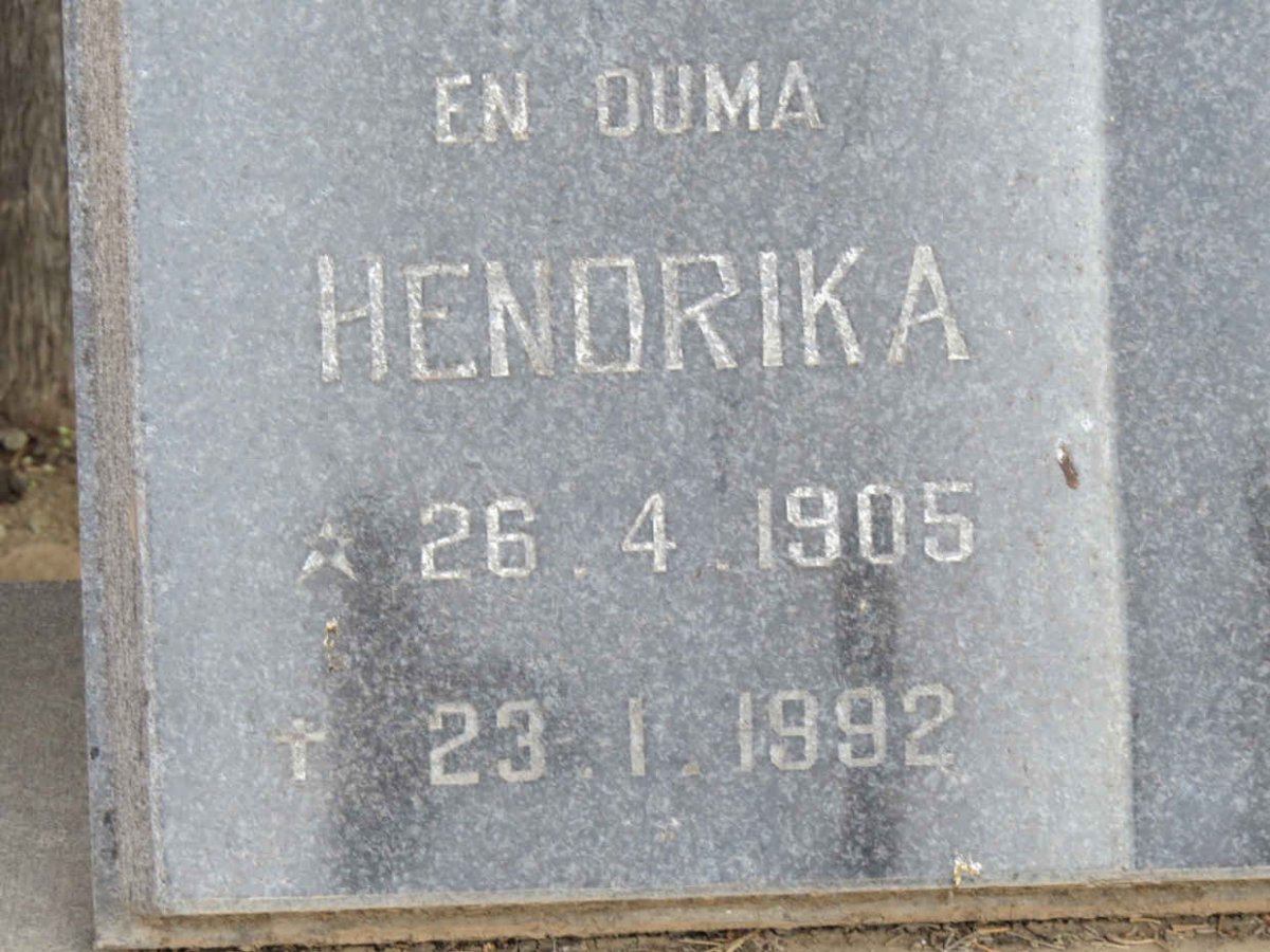 GOUWS Pieter 1902-1978 &amp; Hendrika 1905-1992