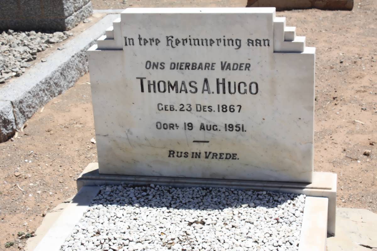 HUGO Thomas A. 1867-1951
