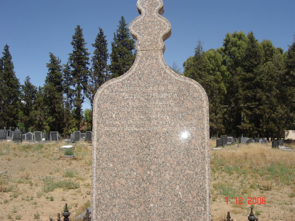 HOFFA Fanny nee EMANUEL 1857-1876