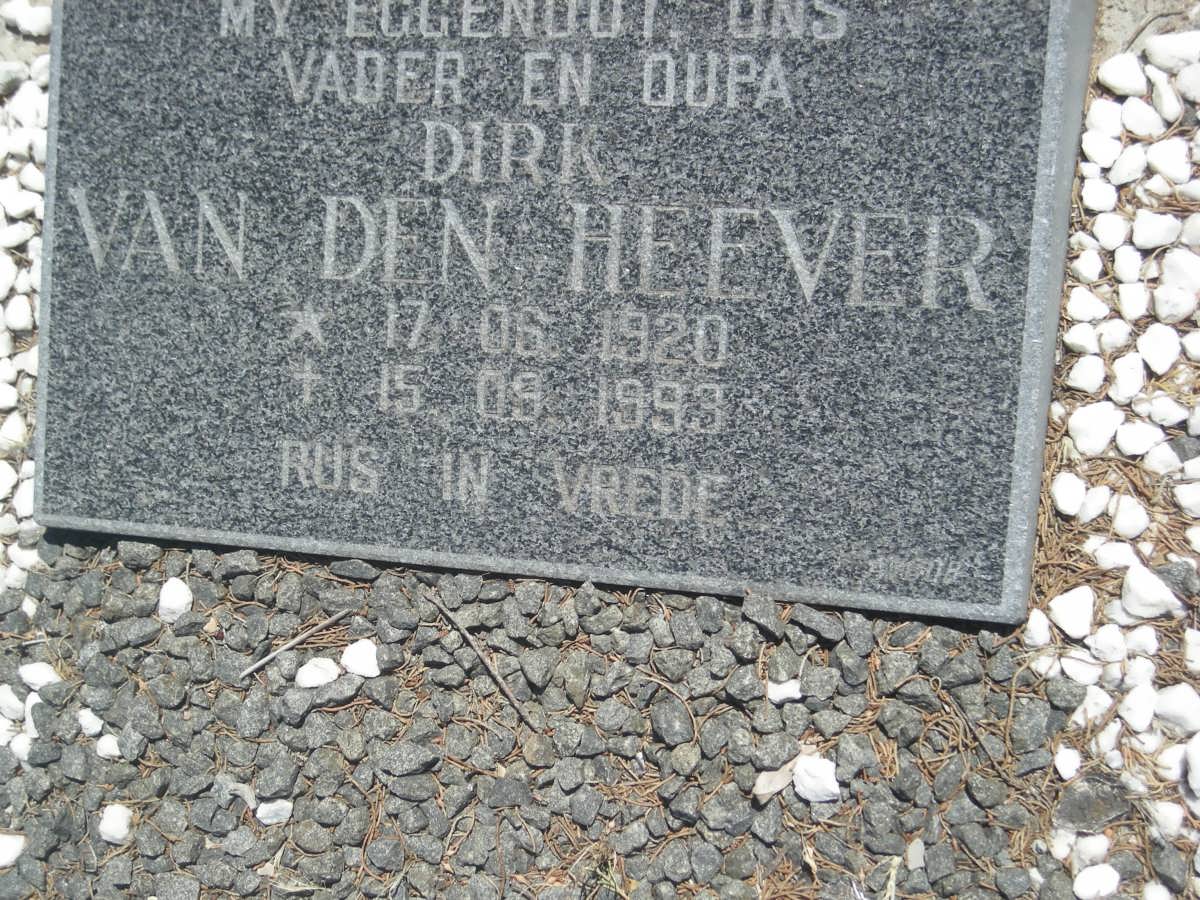 HEEVER Dirk, van den 1920-1993